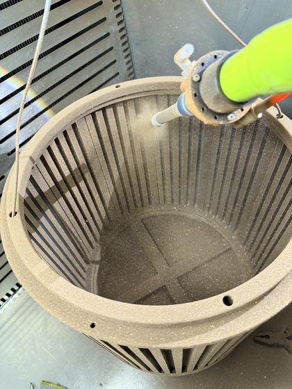 金属家具钣金件粉末喷涂案例